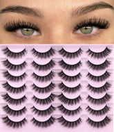 Kiromiro cils imitation vison D-Curl pour elongation naturelle et regard allongé.