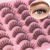 Kiromiro cils look naturel wispy avec bande transparente 16mm pour un effet quotidien