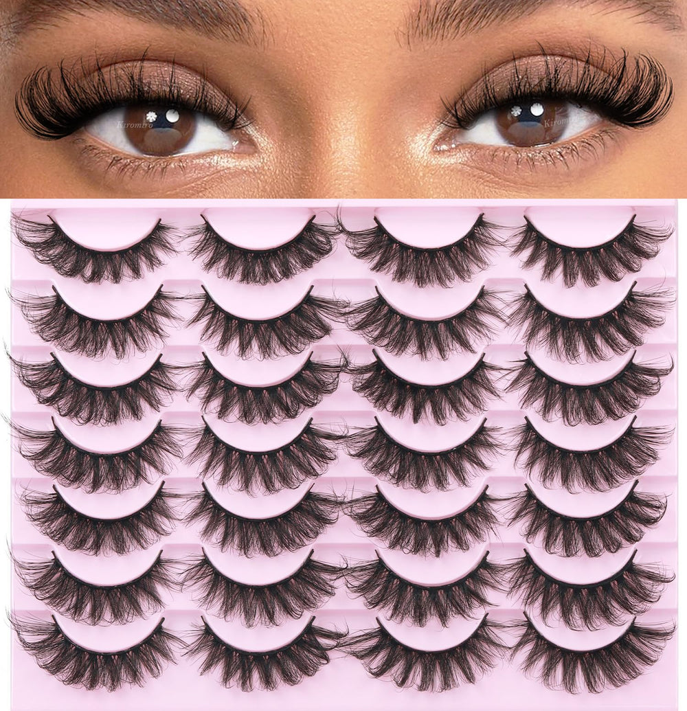 Kiromiro cils mink volume 6D 17mm, aspect volumineux et tenue longue.