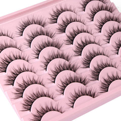 Kiromiro cils croisés 3D, volume naturel et élégant.