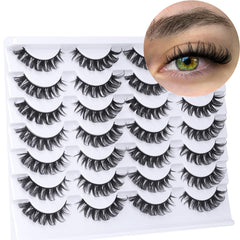 Cils Kiromiro vison synthétique D-Curl 3D pour un volume naturel durable.