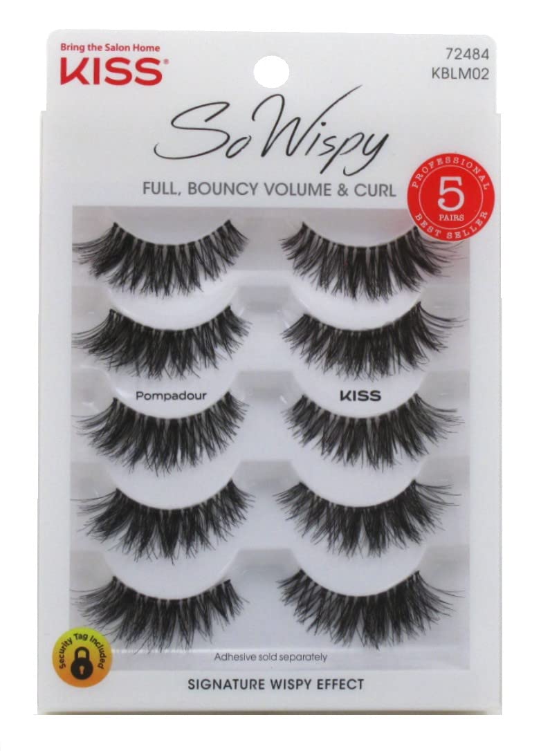 KISS So Wispy Pompadour cils : volume durable et regard éclatant.
