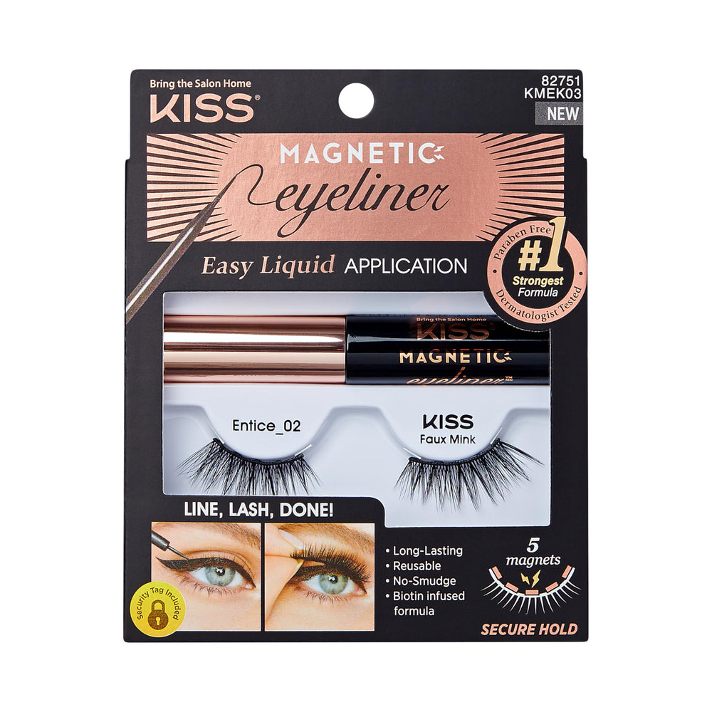 KISS crayon magnétique œil, facilité d'application des cils.