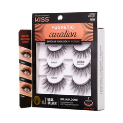 KISS curations magnétiques cils flaunt style : look glamour et finition nette.