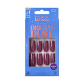 KISS Dreamdust: ongles longs carrés avec paillettes
