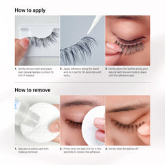 Détail des extrémités effilées des cils KISS Looks So Natural Sultry 12mm.