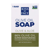 Savon Kiss My Face à l'huile d'olive et Aloe Vera – hydratation naturelle.