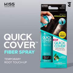 KISS Quick Cover Fibres épaississantes pour une apparence capillaire plus dense.