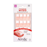Kiss Salon Acrylique Back Talk Long – présentation du kit pour une manucure nette et durable.