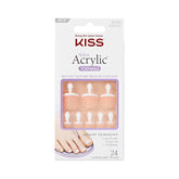 KISS Salon Acrylic sur les ongles d’orteils Walk Away, pose rapide et durable.