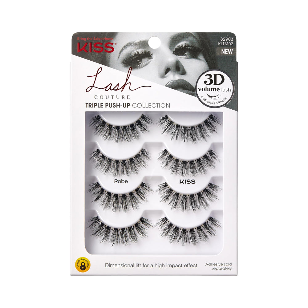 Kiss Triple Push-Up cils 12mm offrant un lifting discret