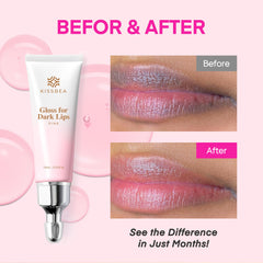 KissBea Lip Lightening – Application : texture légère pénètre rapidement.