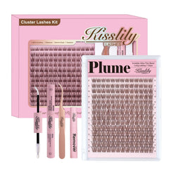 Kisslily Plume Brown – bande invisible pour un regard naturel et harmonieux.