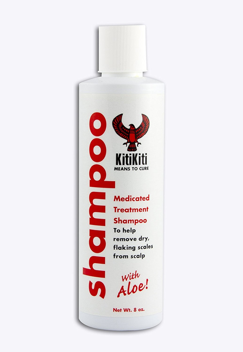 Shampoing Kitikiti au aloe : flacon visible, douceur et soin du cuir chevelu.
