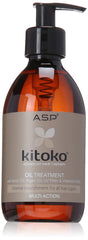 Kitoko huile - bouteille 9,8 oz montrant un soin capillaire léger et nourrissant.