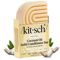 Kitsch barre-conditionneur huile coco, hydratation profonde pour cheveux secs