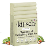 Kitsch barre glycolique pour visage et corps, exfoliation en douceur