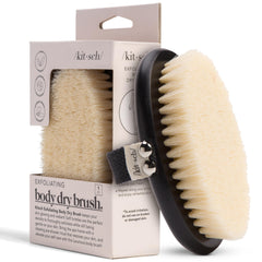 Brosse Kitsch pour drainage lymphatique, stimule la circulation et offre une sensation tonique.