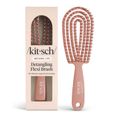 Brosse démêlante Kitsch flexible pour boucles, réduit la casse.
