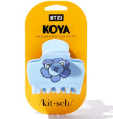 Pinces Puffy moyennes Kitsch BT21, fixation fiable pour cheveux fins et épais.