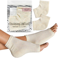 Chaussettes hydratantes Kitsch pour talons secs, douceur et hydratation ciblées.