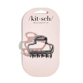 Kitsch clip cheveux métal ouverture-hematite; maintien élégant pour tous les types de cheveux.