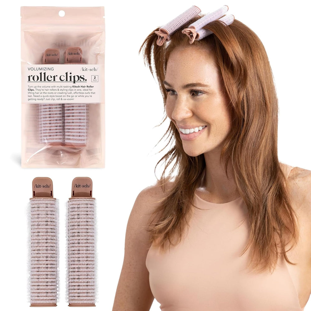 Clips volume Kitsch pour cheveux terre cuite, lift sans chaleur.