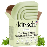 Kitsch barre-après-shampooing Tea Tree & Menthe – emballage pratique pour voyage zéro déchet