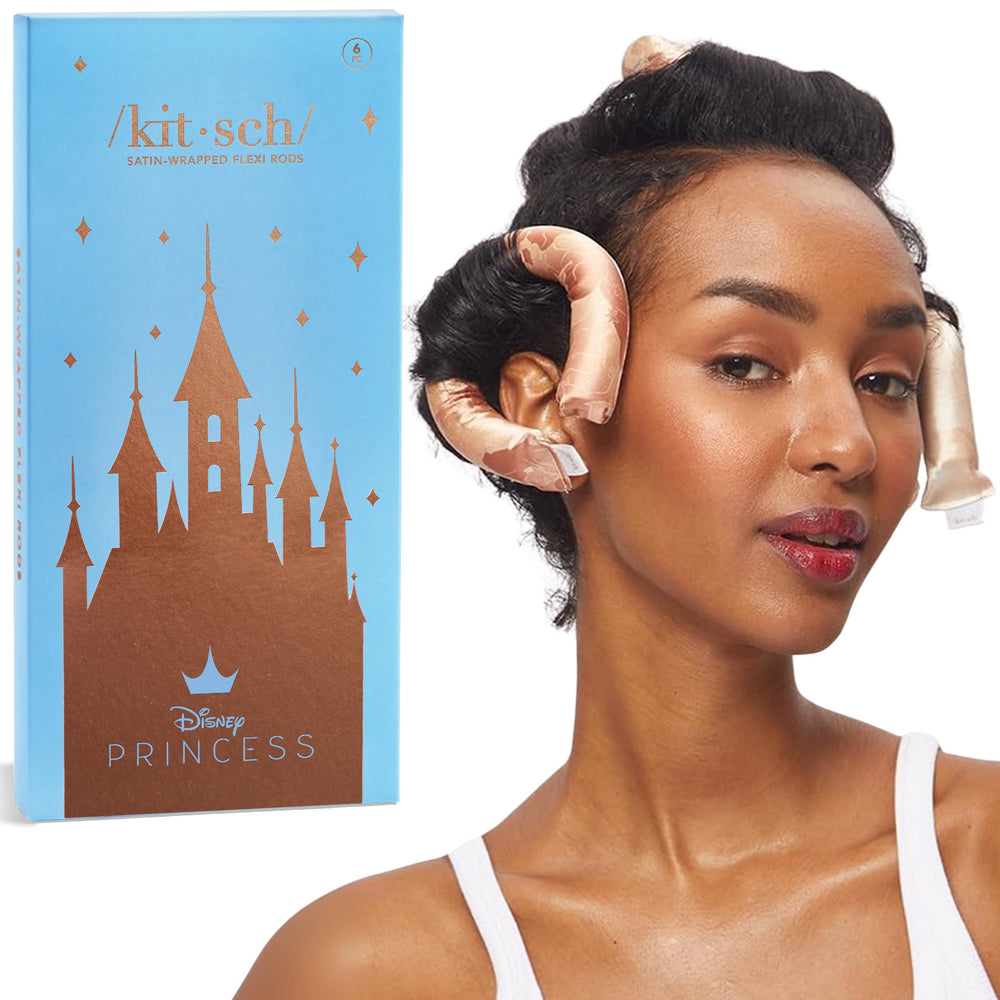 Kitsch Disney satin boucles sans chaleur la nuit, coiffage sans chaleur pendant le sommeil.
