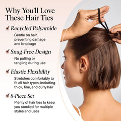 Kitsch-elastiques-cheveux-doux-et-flexibles: adaptés à tous types de cheveux.