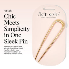 Épingle Kitsch pour chignon, bun ferme et coiffure prête en un instant.