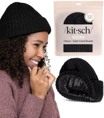 Kitsch Glazey bonnet satin intérieur: protection anti-frisottis pour cheveux.