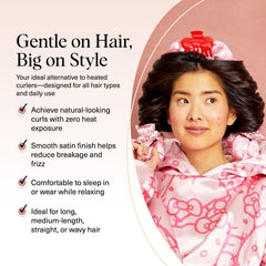 Hello Kitty x Kitsch: headband satin, coiffage sans chaleur pendant la nuit