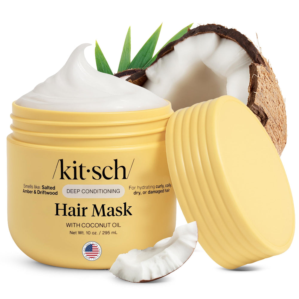 Kitsch masque hydratant cheveux – texture crème qui démêle et apaise.