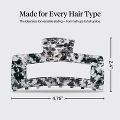 Kitsch pince-cheveux jumbo polyvalente pour buns et demi-queues.