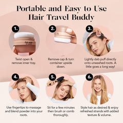 Kitsch Poudre Sèche Cheveux format voyage 8g pratique pour retouches