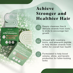 Kitsch Après-shampoing-barre Rosemary et Biotine densifiant pour cheveux fins