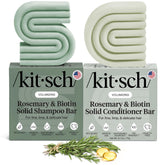 Kitsch Shampoing-barre Rosemary et Biotine avec emballage écoresponsable et praticité