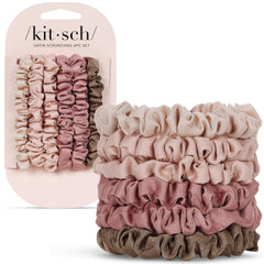 Kitsch serre-cheveux satin terracotta, maintien doux et sans pli.