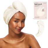 Kitsch serviette cheveux microfibre absorption rapide pour gagner du temps