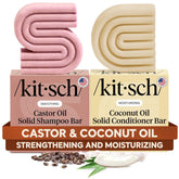 Kitsch shampoing-bar au ricin pour revitaliser cuir chevelu et longueurs