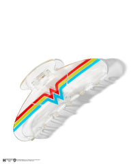 Clip Kitsch Wonder Woman transparent pour cheveux fins, sûr et efficace.