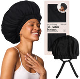 Bonnet Kitsch XL satin pour dormir, douceur luxueuse qui préserve les boucles.