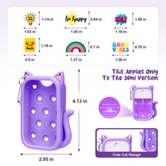 Étui silicone Kivzex avec charms pour Touchland, personnalisation facile.