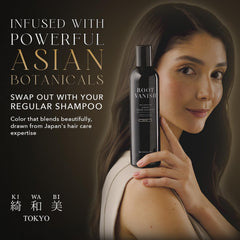 KiWABI Shampoing colorant gris, application rapide et pratique
