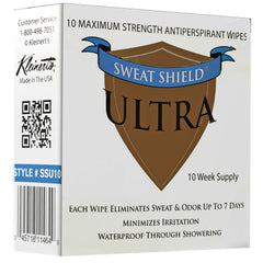 Kleinert's Lingettes antiperspirantes pour les aisselles, utilisation rapide pour rester sec toute la journée.
