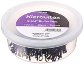 Kleravitex pinces Bobby jumbo noires dans une boîte, tenue durable toute la journée.