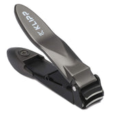 KLIPP Coupe-ongles homme collecteur: bac intégré pour capturer les débris et garder l'espace propre.
