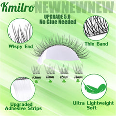 KMILRO cils autoadhesifs confort leger sur yeux sensibles