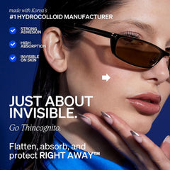 Patch KNEMO Thincognito application silencieuse et discrète sur le visage.